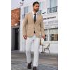 imageCOOFANDY Mens Blazer Business Suit Jacket Slim Fit Two Button Casual Sport CoatsKhaki