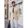 imageCOOFANDY Mens Blazer Business Suit Jacket Slim Fit Two Button Casual Sport CoatsLight Brown