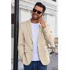 imageCOOFANDY Mens Blazer Business Suit Jacket Slim Fit Two Button Casual Sport CoatsLight Brown
