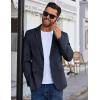 imageCOOFANDY Mens Blazer Business Suit Jacket Slim Fit Two Button Casual Sport CoatsNavy Blue