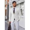 imageCOOFANDY Mens Blazer Business Suit Jacket Slim Fit Two Button Casual Sport CoatsWhite
