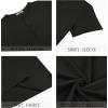 imageCOOFANDY Mens Henley Shirts Short Sleeve Casual Basic Henley Tee Summer Button Lightweight Stretch T ShirtsBlack