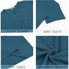 imageCOOFANDY Mens Henley Shirts Short Sleeve Casual Basic Henley Tee Summer Button Lightweight Stretch T ShirtsDark Blue