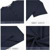 imageCOOFANDY Mens Henley Shirts Short Sleeve Casual Basic Henley Tee Summer Button Lightweight Stretch T ShirtsDark Navy Blue