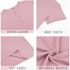 imageCOOFANDY Mens Henley Shirts Short Sleeve Casual Basic Henley Tee Summer Button Lightweight Stretch T ShirtsPink