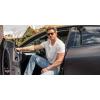 imageCOOFANDY Mens Henley Shirts Short Sleeve Casual Basic Henley Tee Summer Button Lightweight Stretch T ShirtsWhite