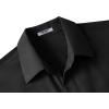 imageCOOFANDY Big ampamp Tall Dress Shirts for Men Short Sleeve Button Down Casual ShirtsBlack