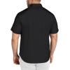 imageCOOFANDY Big ampamp Tall Dress Shirts for Men Short Sleeve Button Down Casual ShirtsBlack