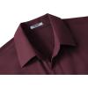 imageCOOFANDY Big ampamp Tall Dress Shirts for Men Short Sleeve Button Down Casual ShirtsDeep Red