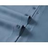 imageCOOFANDY Big ampamp Tall Dress Shirts for Men Short Sleeve Button Down Casual ShirtsGrey Blue