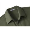 imageCOOFANDY Big ampamp Tall Dress Shirts for Men Short Sleeve Button Down Casual ShirtsOlive Green