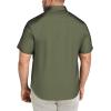 imageCOOFANDY Big ampamp Tall Dress Shirts for Men Short Sleeve Button Down Casual ShirtsOlive Green