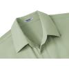 imageCOOFANDY Big ampamp Tall Dress Shirts for Men Short Sleeve Button Down Casual ShirtsSage Green