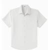 imageCOOFANDY Big ampamp Tall Dress Shirts for Men Short Sleeve Button Down Casual ShirtsWhite