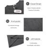 imageCOOFANDY Mens Henley Shirts Short Sleeve Casual T Shirt Plain Slim Fit Henley Stylish Summer Tee Shirts with PocketDark Grey