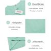 imageCOOFANDY Mens Henley Shirts Short Sleeve Casual T Shirt Plain Slim Fit Henley Stylish Summer Tee Shirts with PocketIce Green