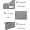 imageCOOFANDY Mens Henley Shirts Short Sleeve Casual T Shirt Plain Slim Fit Henley Stylish Summer Tee Shirts with PocketLight Grey