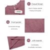 imageCOOFANDY Mens Henley Shirts Short Sleeve Casual T Shirt Plain Slim Fit Henley Stylish Summer Tee Shirts with PocketWine Red