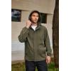 imageCOOFANDY Rain Jacket Men Waterproof Lightweight Packable Raincoat Hooded Windbreaker For Hiking Golf RunningArmy Green
