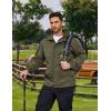 imageCOOFANDY Rain Jacket Men Waterproof Lightweight Packable Raincoat Hooded Windbreaker For Hiking Golf RunningArmy Green