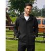 imageCOOFANDY Rain Jacket Men Waterproof Lightweight Packable Raincoat Hooded Windbreaker For Hiking Golf RunningBlack