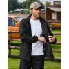 imageCOOFANDY Rain Jacket Men Waterproof Lightweight Packable Raincoat Hooded Windbreaker For Hiking Golf RunningBlack