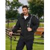 imageCOOFANDY Rain Jacket Men Waterproof Lightweight Packable Raincoat Hooded Windbreaker For Hiking Golf RunningBlack
