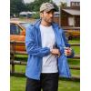 imageCOOFANDY Rain Jacket Men Waterproof Lightweight Packable Raincoat Hooded Windbreaker For Hiking Golf RunningBlue