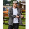 imageCOOFANDY Rain Jacket Men Waterproof Lightweight Packable Raincoat Hooded Windbreaker For Hiking Golf RunningDark Grey