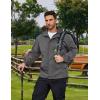 imageCOOFANDY Rain Jacket Men Waterproof Lightweight Packable Raincoat Hooded Windbreaker For Hiking Golf RunningDark Grey