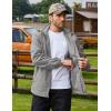 imageCOOFANDY Rain Jacket Men Waterproof Lightweight Packable Raincoat Hooded Windbreaker For Hiking Golf RunningLight Grey