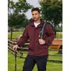 imageCOOFANDY Rain Jacket Men Waterproof Lightweight Packable Raincoat Hooded Windbreaker For Hiking Golf RunningWine Red