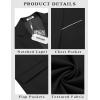 imageCOOFANDY Mens Casual Blazer Slim Fit Sport Coat Suit Jacket Lightweight Two Button Blazer JacketBlack