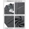 imageCOOFANDY Mens Casual Blazer Slim Fit Sport Coat Suit Jacket Lightweight Two Button Blazer JacketGrey