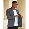 imageCOOFANDY Mens Casual Blazer Slim Fit Sport Coat Suit Jacket Lightweight Two Button Blazer JacketGrey