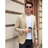 imageCOOFANDY Mens Casual Blazer Slim Fit Sport Coat Suit Jacket Lightweight Two Button Blazer JacketLight Khaki