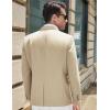 imageCOOFANDY Mens Casual Blazer Slim Fit Sport Coat Suit Jacket Lightweight Two Button Blazer JacketLight Khaki