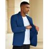 imageCOOFANDY Mens Casual Blazer Slim Fit Sport Coat Suit Jacket Lightweight Two Button Blazer JacketNavy Blue