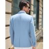 imageCOOFANDY Mens Casual Blazer Slim Fit Sport Coat Suit Jacket Lightweight Two Button Blazer JacketSky Blue