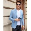 imageCOOFANDY Mens Casual Blazer Slim Fit Sport Coat Suit Jacket Lightweight Two Button Blazer JacketSky Blue