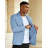 imageCOOFANDY Mens Casual Blazer Slim Fit Sport Coat Suit Jacket Lightweight Two Button Blazer JacketSky Blue