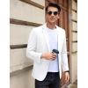imageCOOFANDY Mens Casual Blazer Slim Fit Sport Coat Suit Jacket Lightweight Two Button Blazer JacketWhite