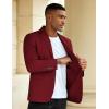 imageCOOFANDY Mens Casual Blazer Slim Fit Sport Coat Suit Jacket Lightweight Two Button Blazer JacketWine Red