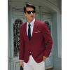 imageCOOFANDY Mens Casual Blazer Slim Fit Sport Coat Suit Jacket Lightweight Two Button Blazer JacketWine Red