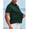 imageCOOFANDY Mens Dress Shirts Button Down Short Sleeve Shirt Summer Shirts Casual Wrinkle Free Muscle Fit ShirtsEvergreen