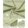imageCOOFANDY Mens Dress Shirts Button Down Short Sleeve Shirt Summer Shirts Casual Wrinkle Free Muscle Fit ShirtsLight Green