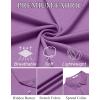 imageCOOFANDY Mens Dress Shirts Button Down Short Sleeve Shirt Summer Shirts Casual Wrinkle Free Muscle Fit ShirtsLilac Purple