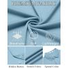 imageCOOFANDY Mens Dress Shirts Button Down Short Sleeve Shirt Summer Shirts Casual Wrinkle Free Muscle Fit ShirtsSky Blue