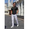 imageCOOFANDY Mens Knit Henley Shirts Short Sleeve Casual Basic Tee Summer Button Soild T Shirts01black
