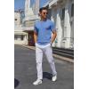 imageCOOFANDY Mens Knit Henley Shirts Short Sleeve Casual Basic Tee Summer Button Soild T ShirtsBlue